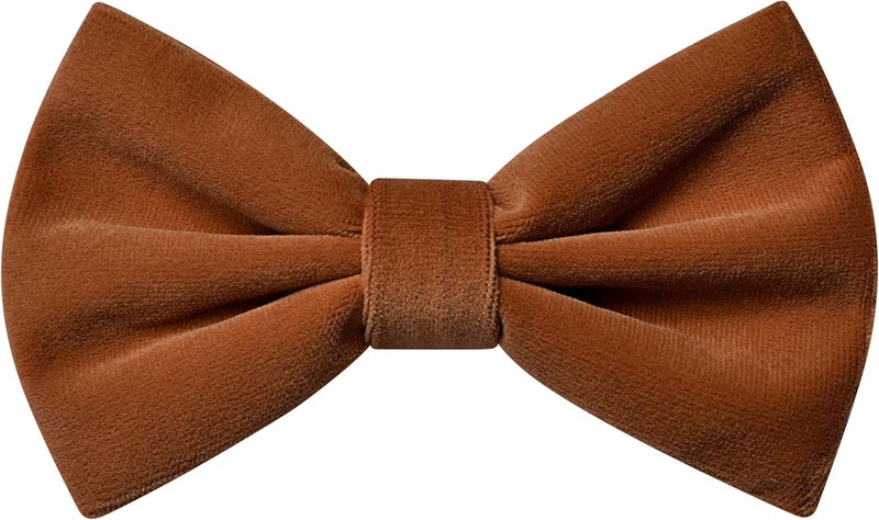 Branduce Velvet Bow Ties for Men Adjustable Pre-tie Bowtie Tuxedo Bowties for Wedding - Image 1